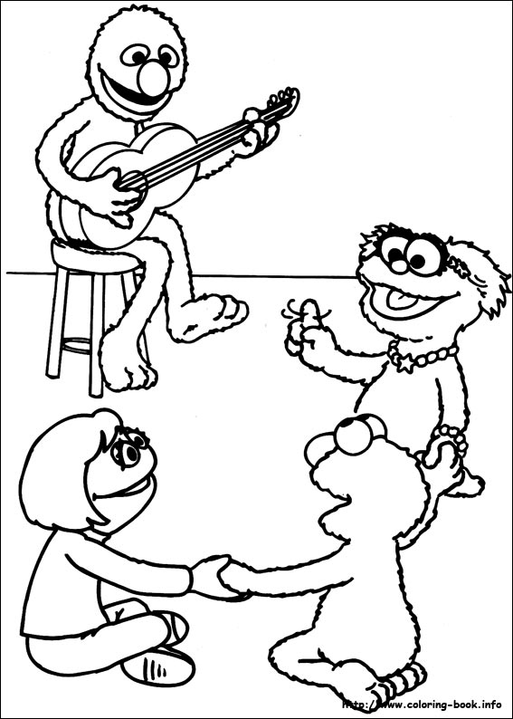 Sesame Street coloring picture